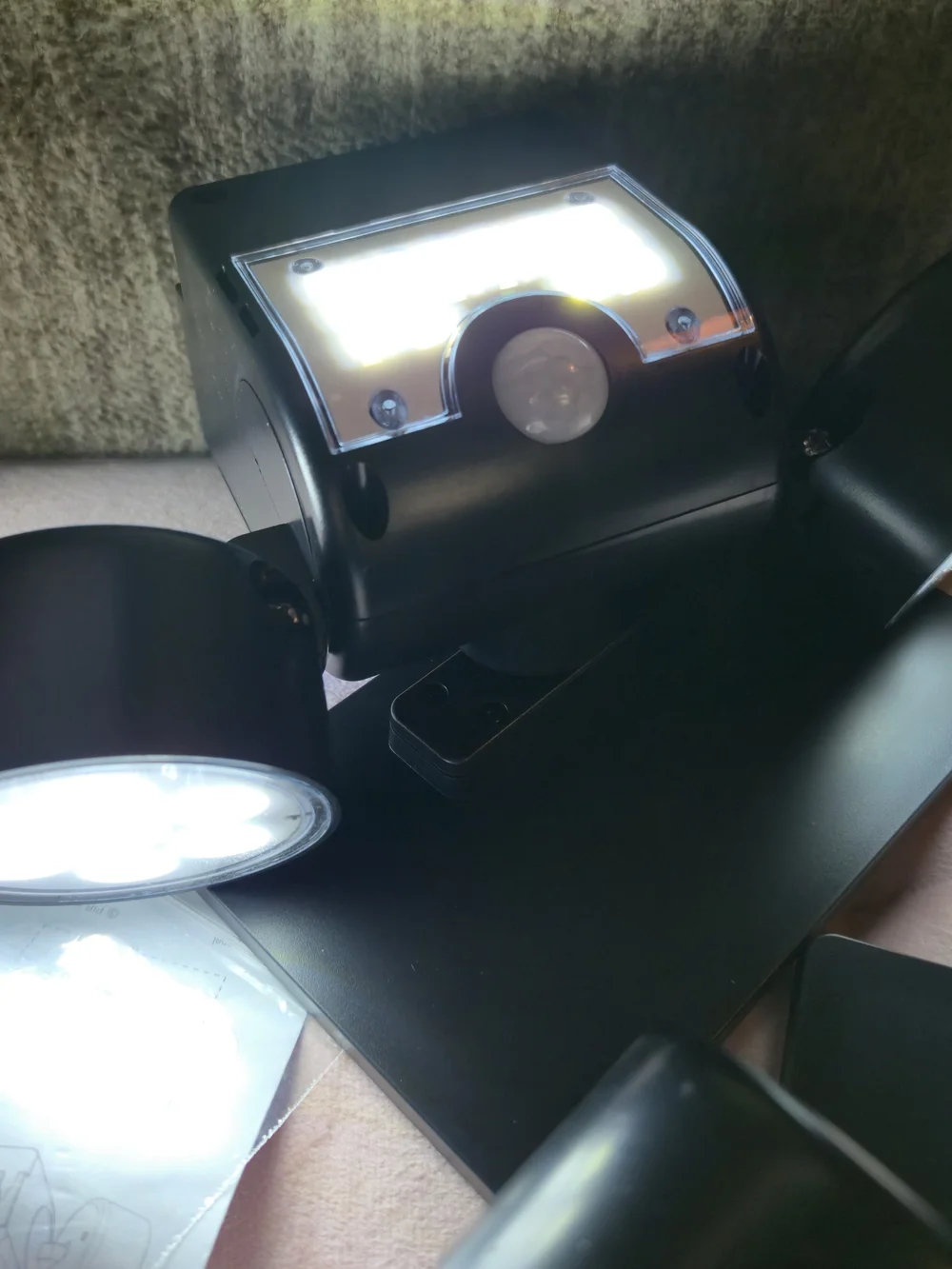 Solar Security Lights, 30 LED Motion Sensor Spotlights, 360° Adjustable IP65 NIB